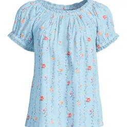 Women's Cotton Voile Pintuck Trim Blouse