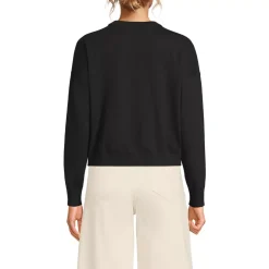 Women's Cotton Wedge Crew Neck Sweater