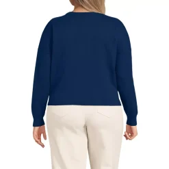 Women's Cotton Wedge Crew Neck Sweater