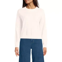 Women's Cotton Wedge Crew Neck Sweater