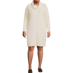 Women's Cozy Lofty Cowl Neck Sweater Dress