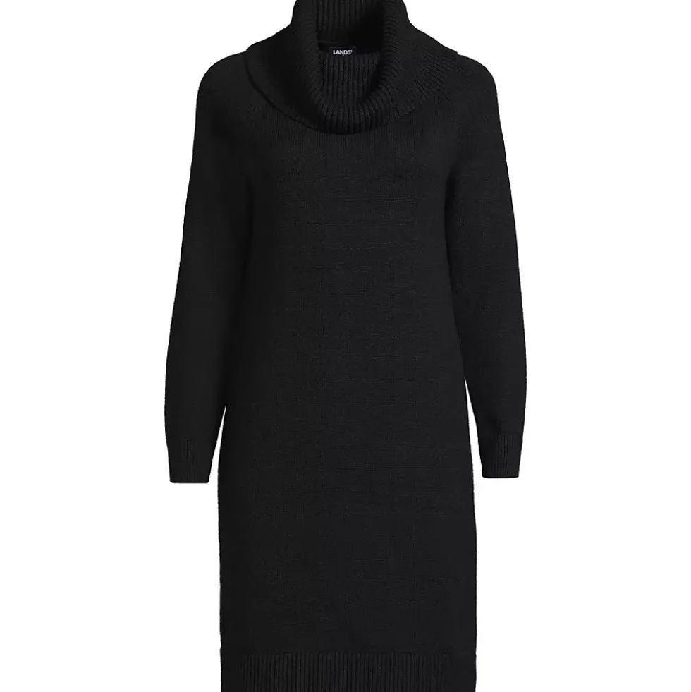 Women's Cozy Lofty Cowl Neck Sweater Dress