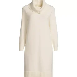 Women's Cozy Lofty Cowl Neck Sweater Dress