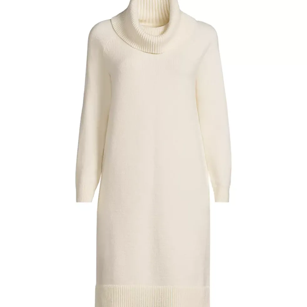 Women's Cozy Lofty Cowl Neck Sweater Dress