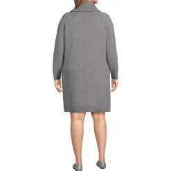 Women's Cozy Lofty Cowl Neck Sweater Dress