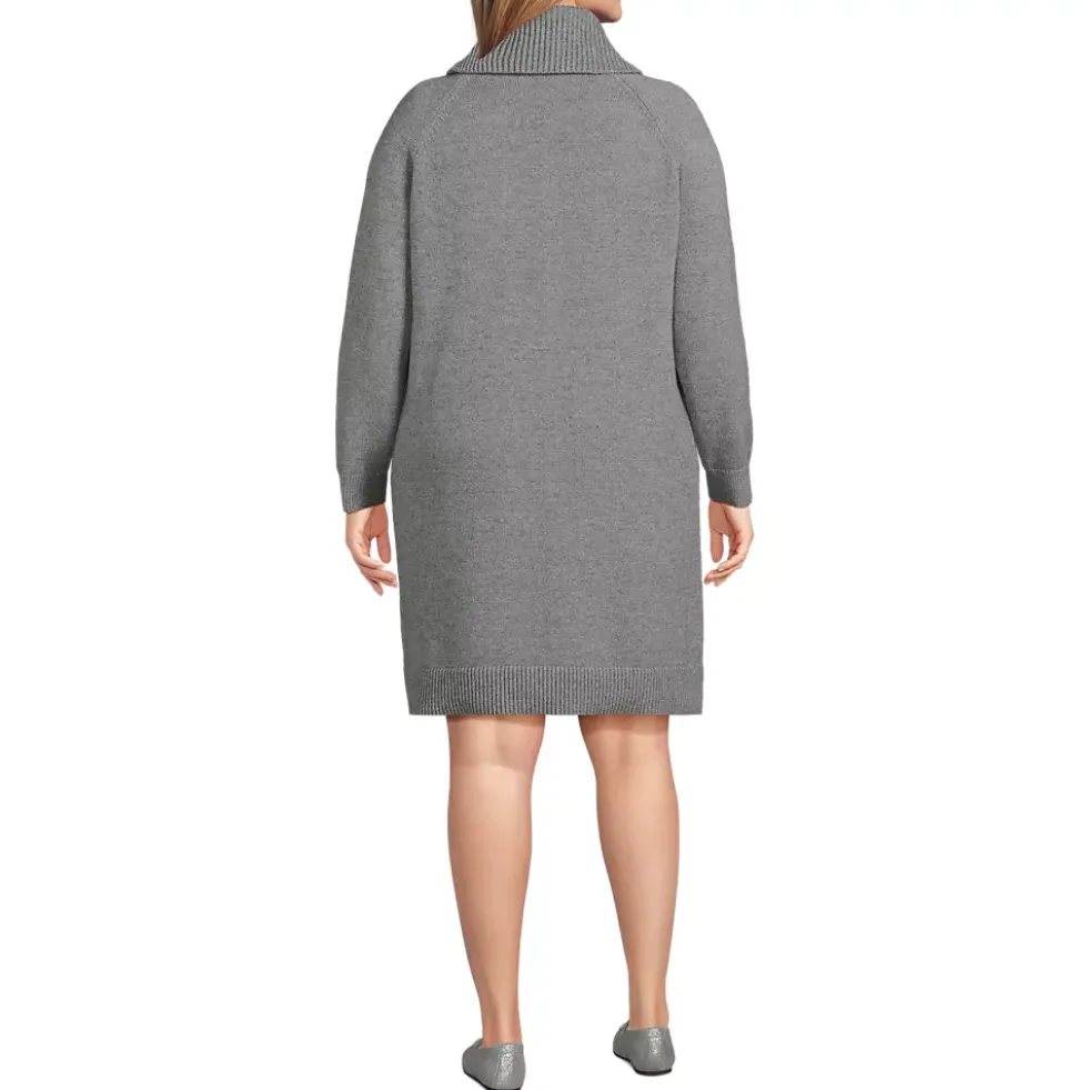 Women's Cozy Lofty Cowl Neck Sweater Dress