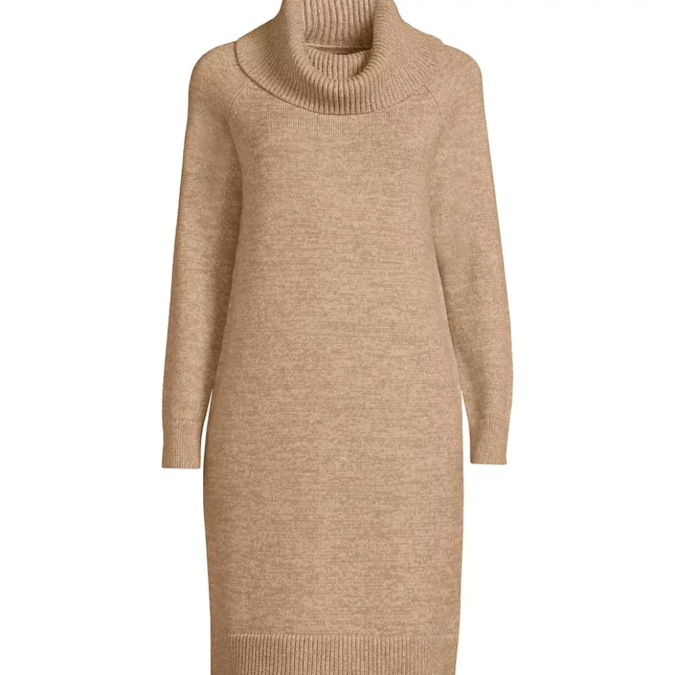 Women's Cozy Lofty Cowl Neck Sweater Dress