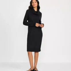 Women's Cozy Lofty Cowl Neck Sweater Dress