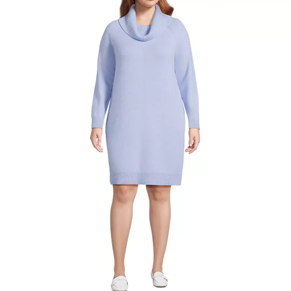 Women's Cozy Lofty Cowl Neck Sweater Dress