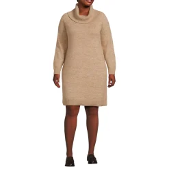 Women's Cozy Lofty Cowl Neck Sweater Dress