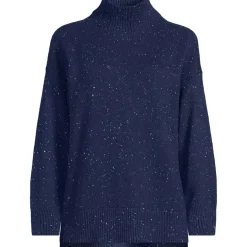 Women's Cozy Lofty Split Hem Turtleneck Sweater