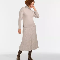 Women's Cozy Lofty Split Hem Turtleneck Sweater