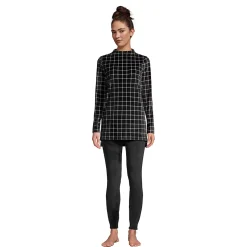 Women's Cozy Pajama Set Long Sleeve Top and Print Leggings
