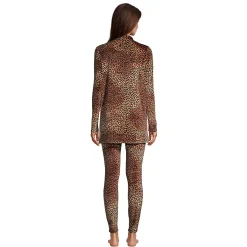 Women's Cozy Pajama Set Long Sleeve Top and Print Leggings