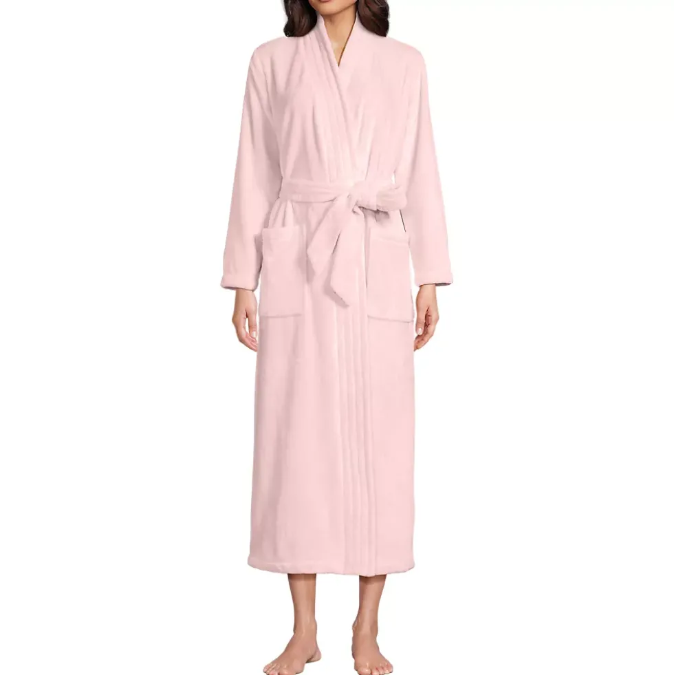 Women's Cozy Plush Long Wrap Robe