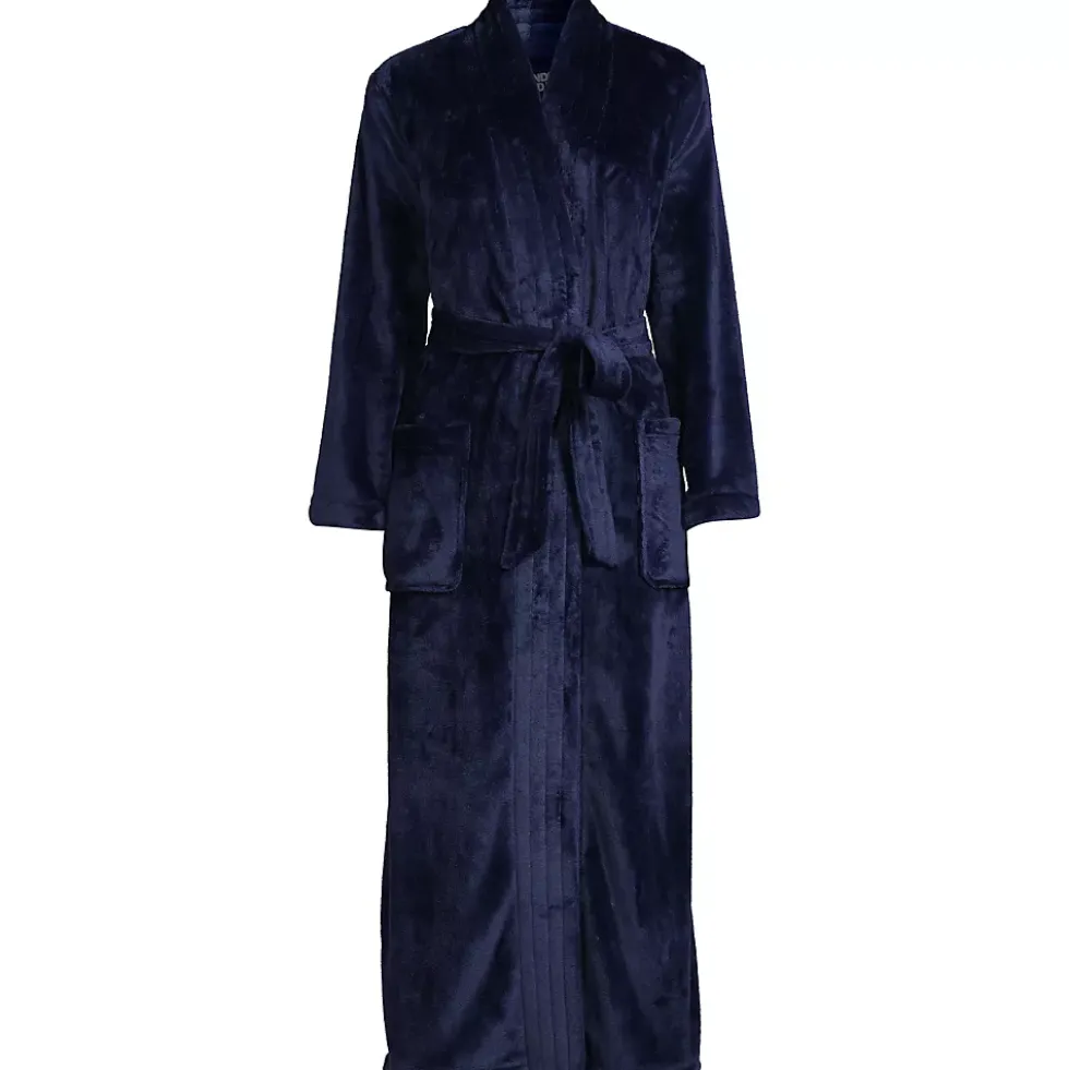 Women's Cozy Plush Long Wrap Robe