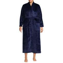 Women's Cozy Plush Long Wrap Robe