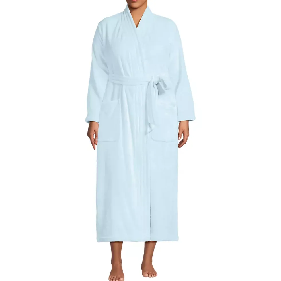 Women's Cozy Plush Long Wrap Robe