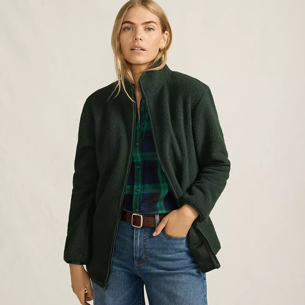Women's Cozy Sherpa Full Zip Fleece Jacket