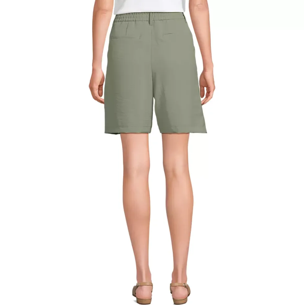 Women's Creaseless High Rise 8" Shorts