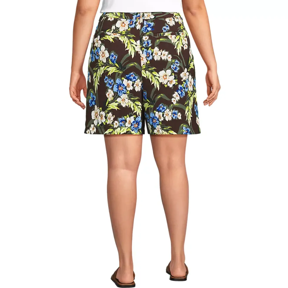 Women's Creaseless High Rise 8" Shorts