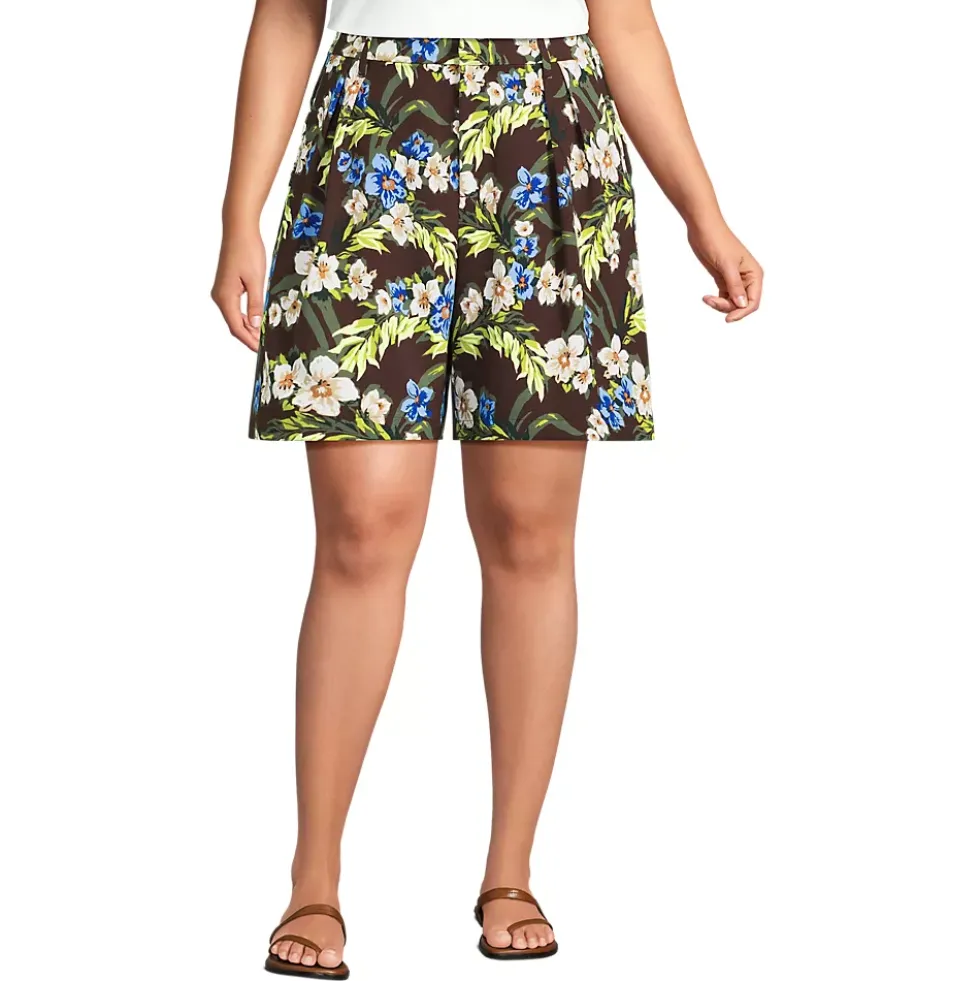 Women's Creaseless High Rise 8" Shorts