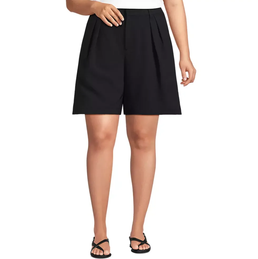 Women's Creaseless High Rise 8" Shorts