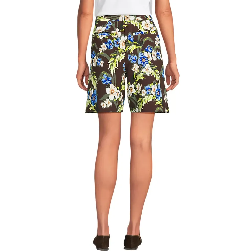 Women's Creaseless High Rise 8" Shorts
