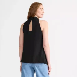 Women's Creaseless Twist Front Halter Top