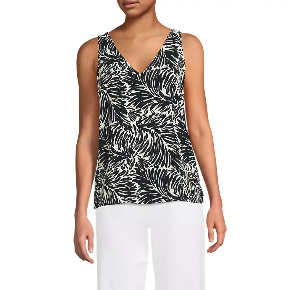 Women's Creaseless Vneck Sleeveless Top