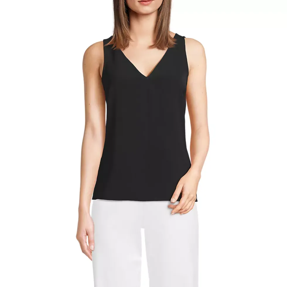 Women's Creaseless Vneck Sleeveless Top