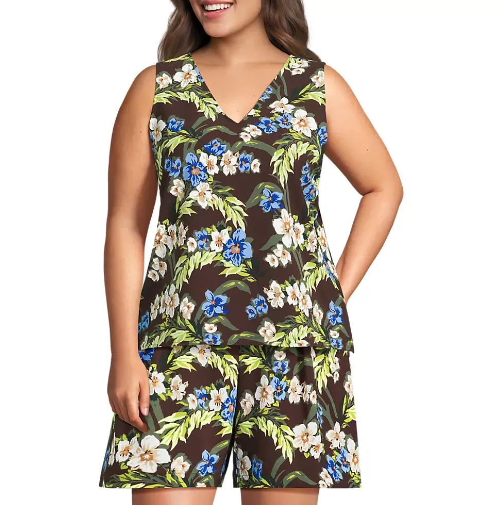 Women's Creaseless Vneck Sleeveless Top