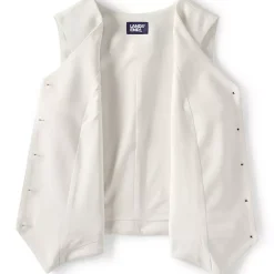 Women's Crepe Button Front Vest