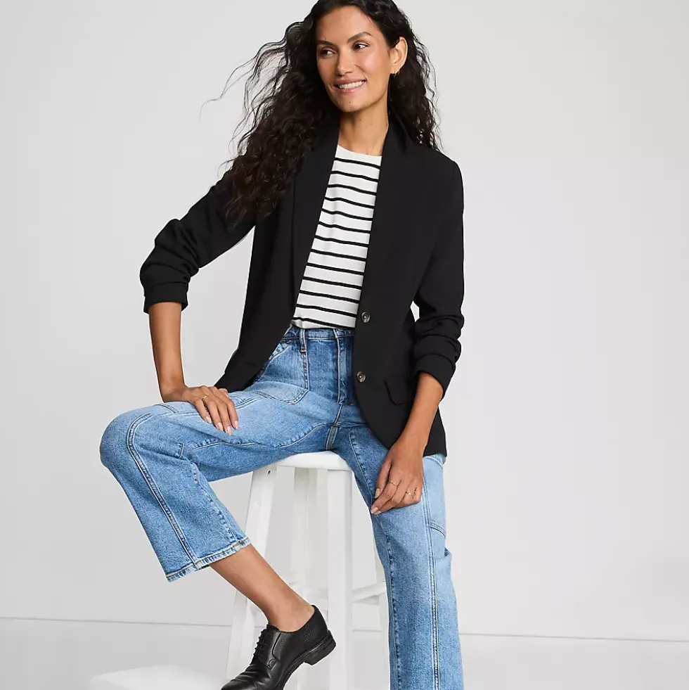 Women's Crepe Fluid Blazer
