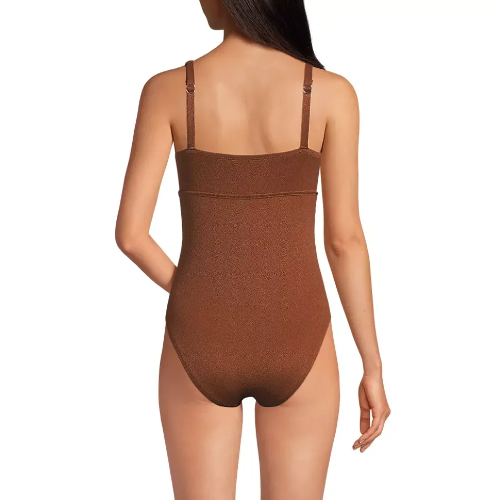 Women's Crepe Rectangular Wire One Piece