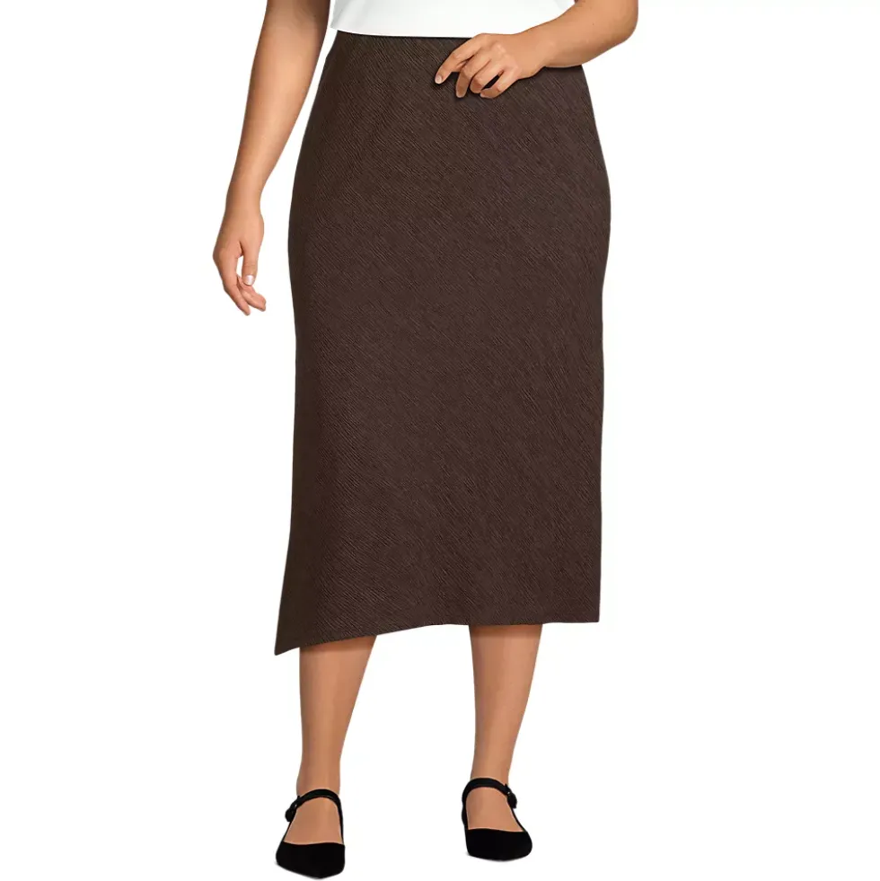 Women's Crinkle Midi Skirt