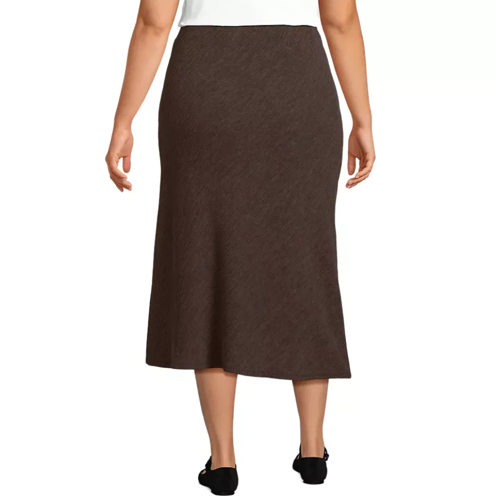 Women's Crinkle Midi Skirt
