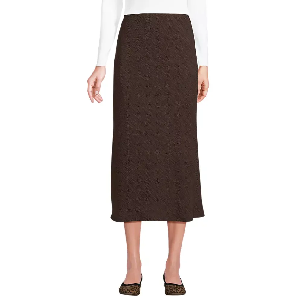 Women's Crinkle Midi Skirt
