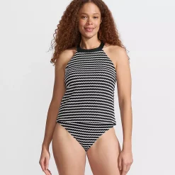 Women's Crochet High Neck Tankini Top