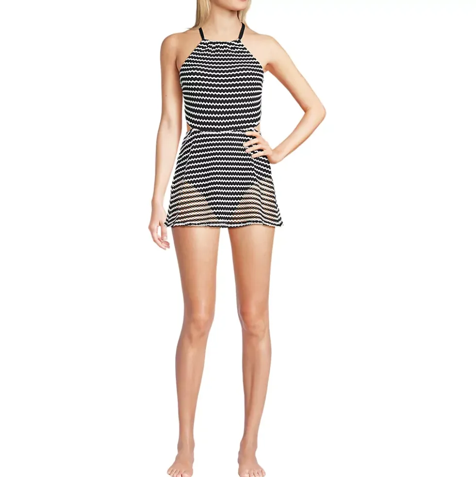 Women's Crochet Monokini Swim Dress Swimsuit