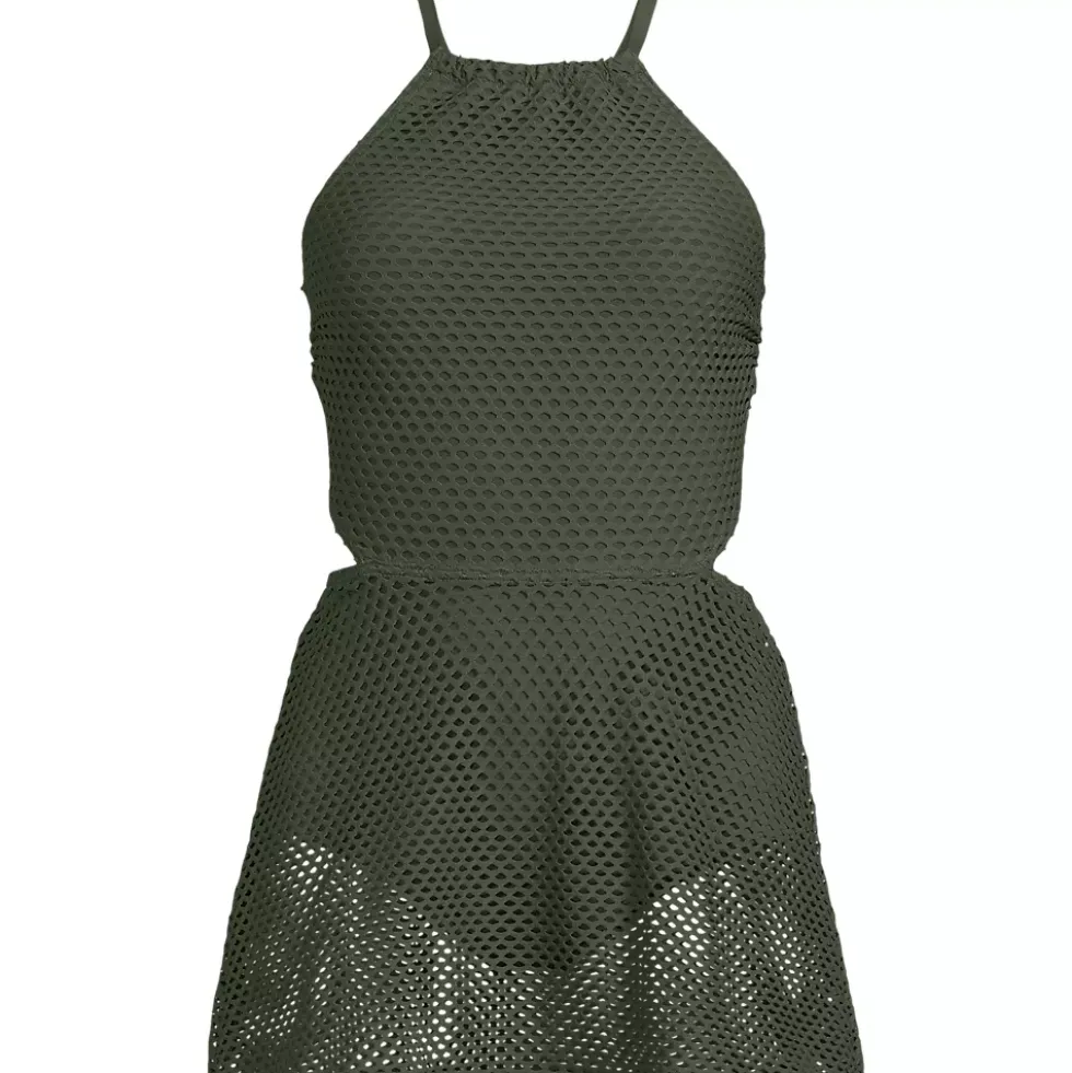 Women's Crochet Monokini Swim Dress Swimsuit