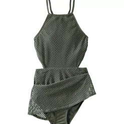 Women's Crochet Monokini Swim Dress Swimsuit