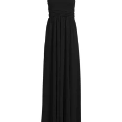 Women's Cupro Bandeau Maxi Dress with Removable Straps