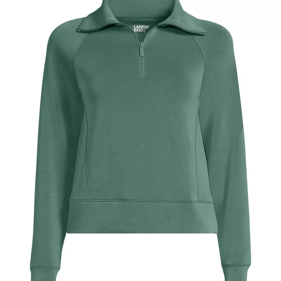Women's Cupro Long Sleeve Half Zip Pullover