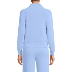Women's Cupro Long Sleeve Half Zip Pullover