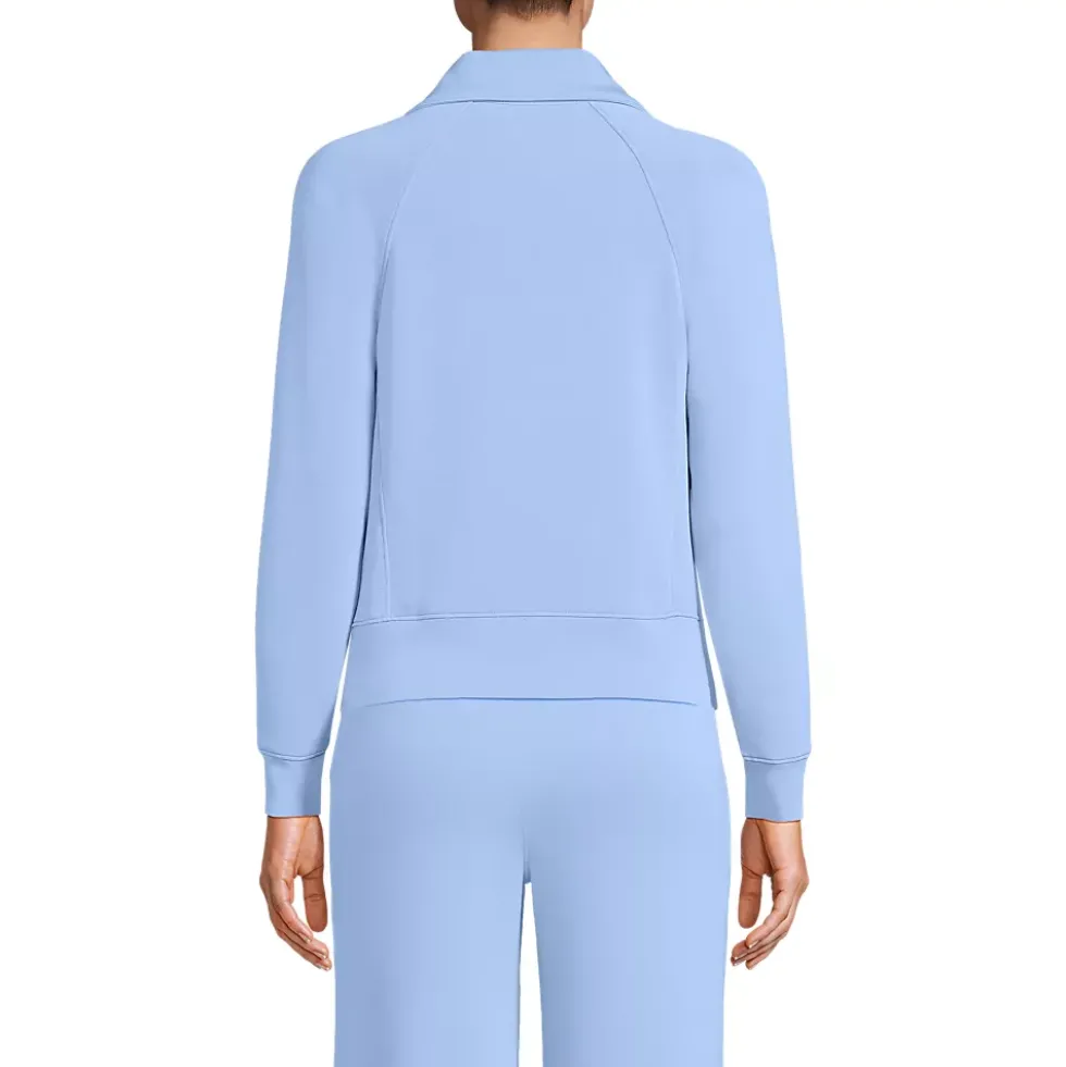 Women's Cupro Long Sleeve Half Zip Pullover