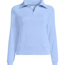 Women's Cupro Long Sleeve Half Zip Pullover