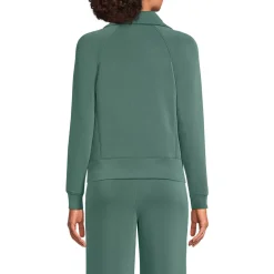 Women's Cupro Long Sleeve Half Zip Pullover