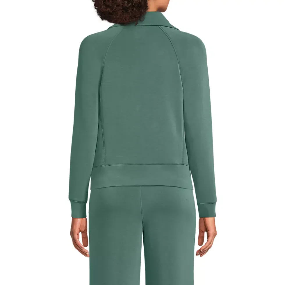 Women's Cupro Long Sleeve Half Zip Pullover