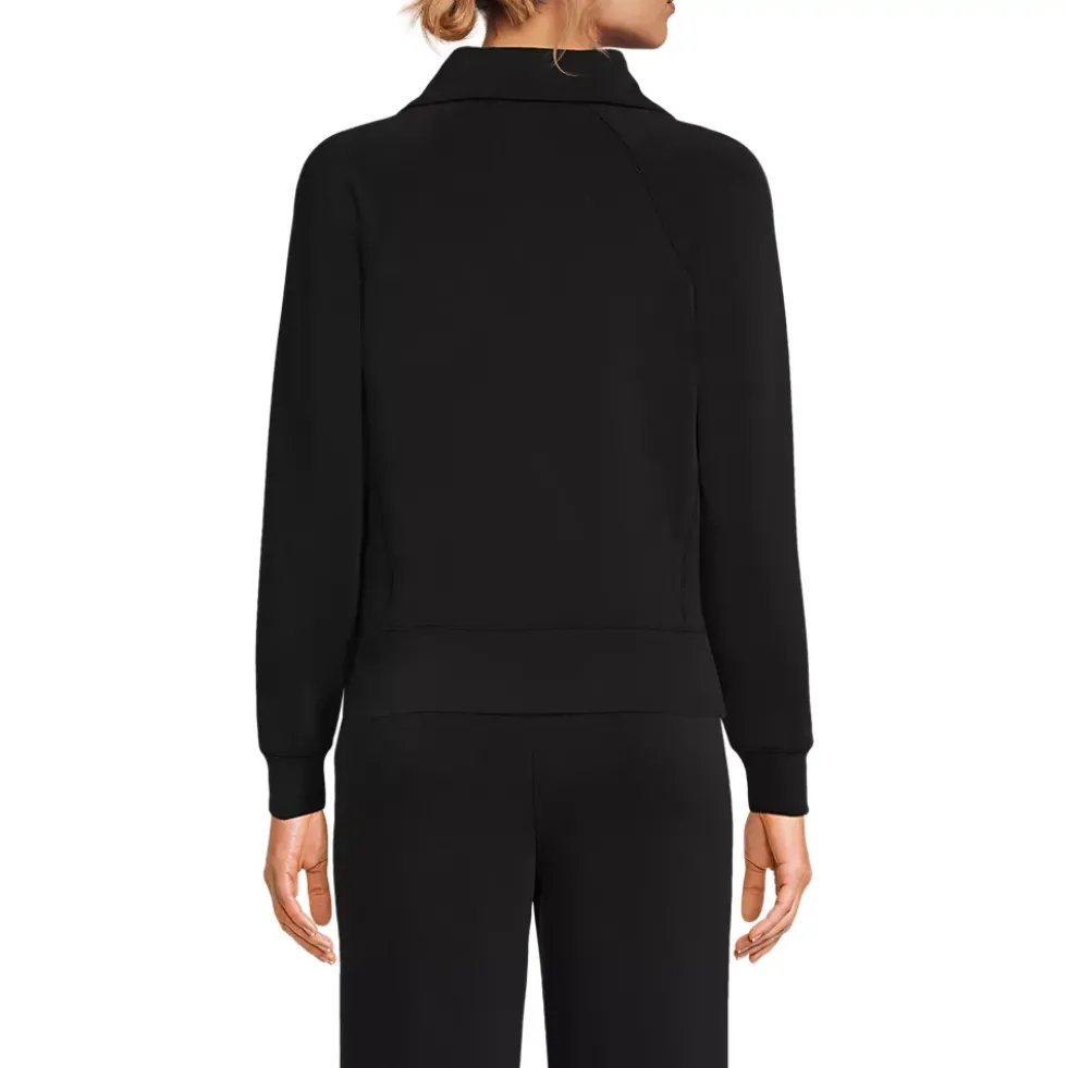 Women's Cupro Long Sleeve Half Zip Pullover